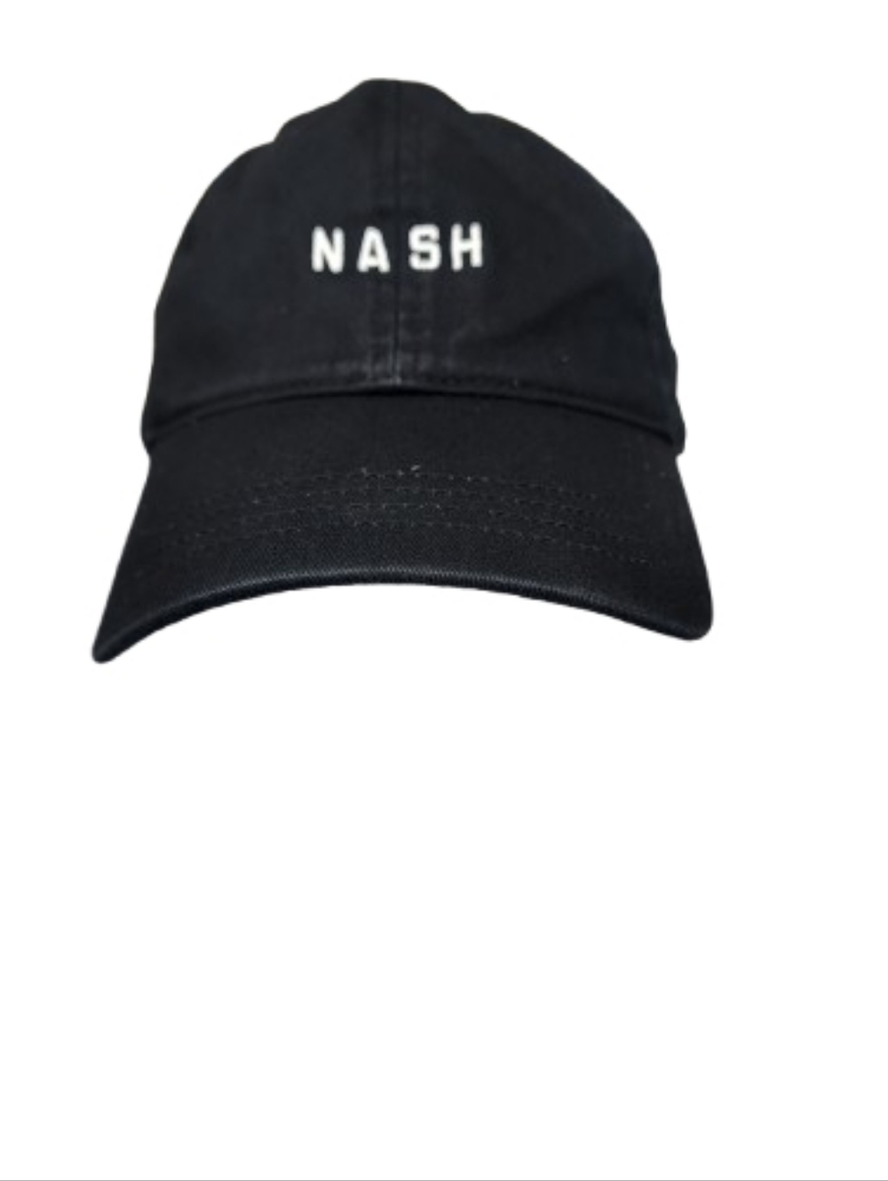 Ash Black NASH Embroidered Baseball Cap